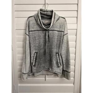 Altar'd‎ State grey funnel neck sweatshirt top with a kangaroo pocket size Large